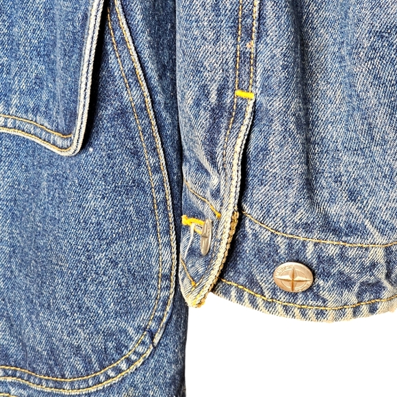 Vintage Y2K Nautica Barn Field Denim Corduroy Full Zip Plaid Liner Coat Sz L - Picture 15 of 16